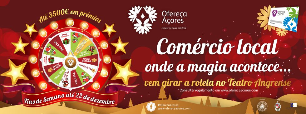 Cartaz Roleta Ofereça Açores Natal 2019